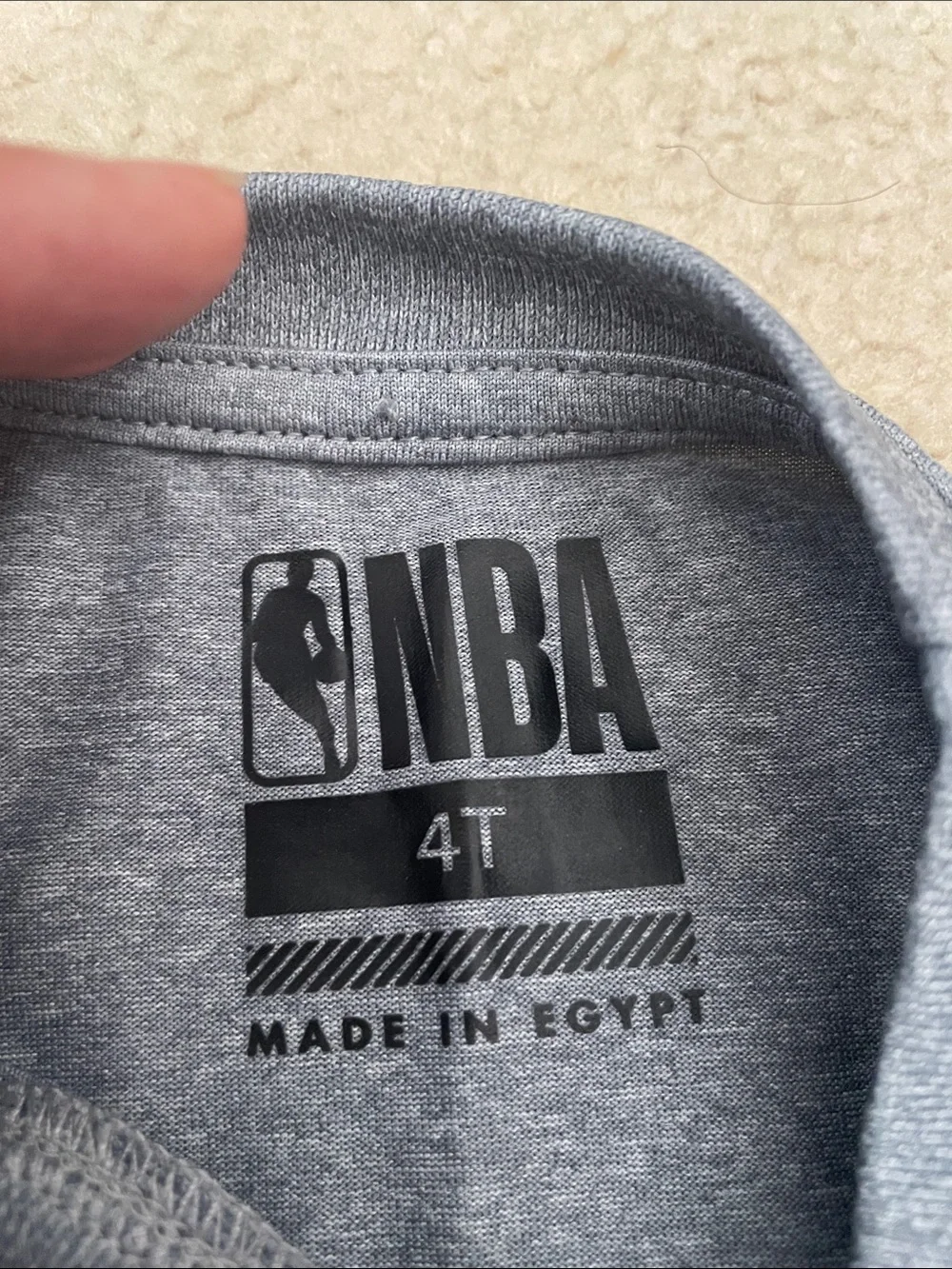 NBA Boys' Gray Two-Tone Short Matching Set - Gray